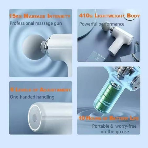 Portable Gun Shaped Muscle Massager Portable Gun Shaped Muscle Massager