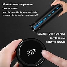 Stainless Steel Sports Water Bottle with LED Temperature Display, Double Wall Vacuum Insulated, 500 ML, Keeps Hot for 24 Hours Stainless Steel Sports Water Bottle with LED Temperature Display, Double Wall Vacuum Insulated, 500 ML, Keeps Hot for 24 Hours