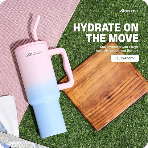 Tumbler Bottle Water Bottle with Lid and Straw 1.2L Stainless Steel Double Insulated Tumblers for Hot & Cold Drink 100% Leakproof Tumbler with Handle Tumbler Bottle Water Bottle with Lid and Straw 1.2L Stainless Steel Double Insulated Tumblers for Hot & Cold Drink 100% Leakproof Tumbler with Handle