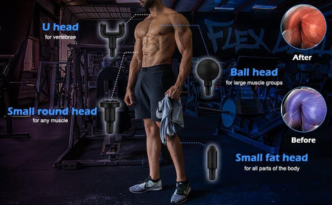 Portable Gun Shaped Muscle Massager Portable Gun Shaped Muscle Massager