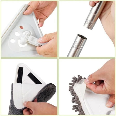 Stainless Steel Triangular Cleaning Mop Stainless Steel Triangular Cleaning Mop