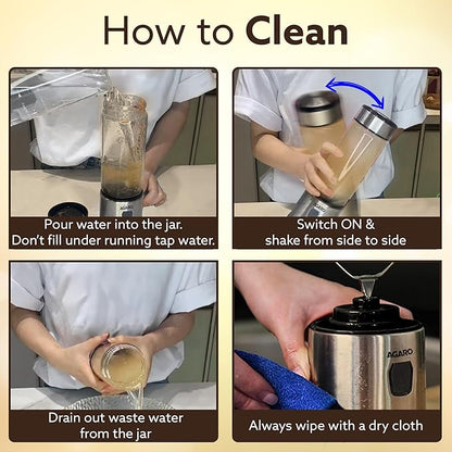 Portable USB Rechargeable Mini Juicer Blender,Electric Juicer Bottle For Smoothies and Juices, Mixer Juicer that Crushes Ice,