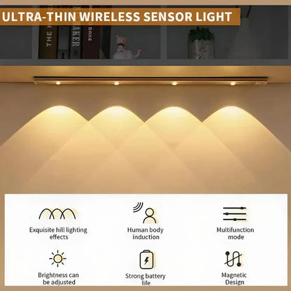 LED PIR Motion Sensor Light with USB Rechargeable